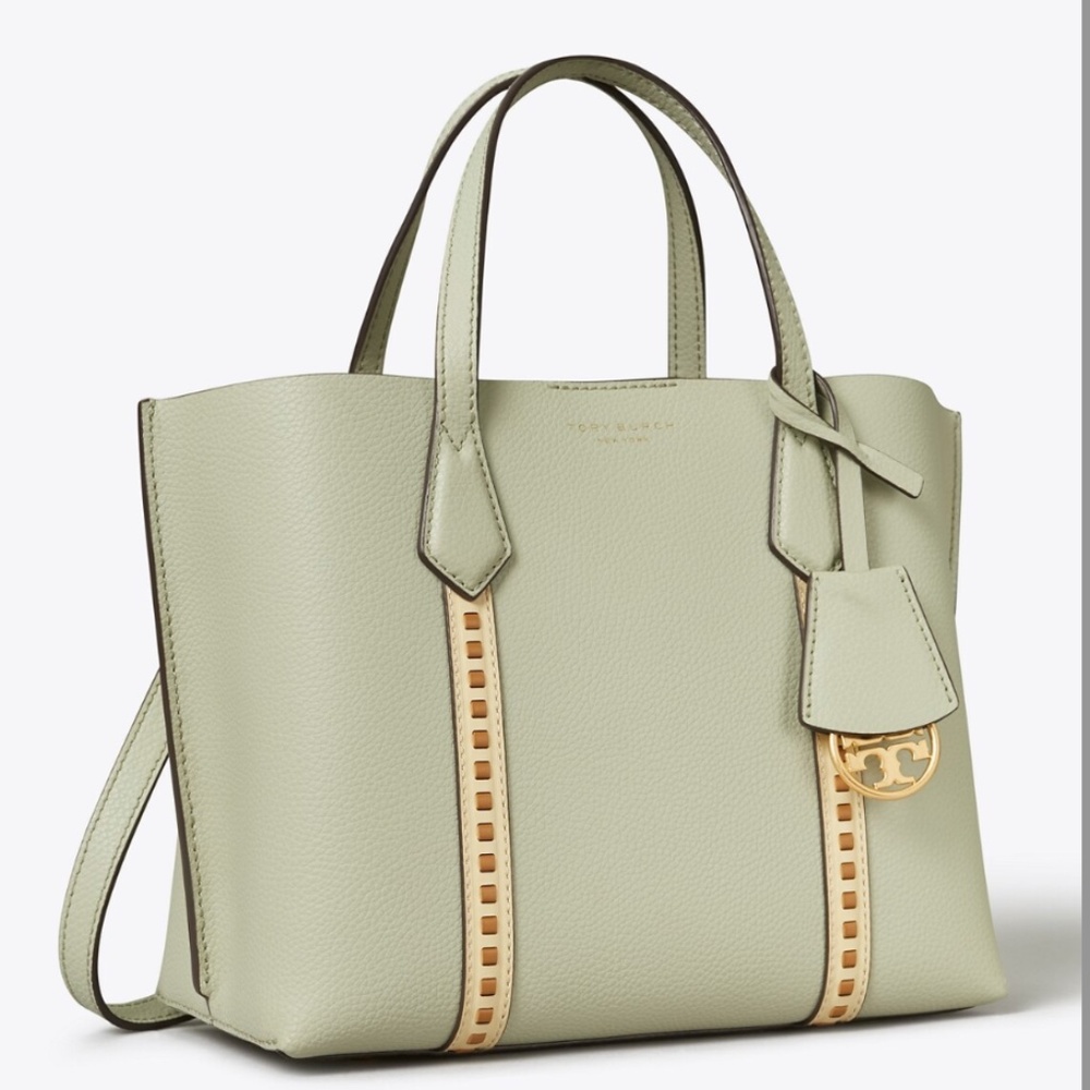 Perry Pickstitch Small Triple-Compartment Tote